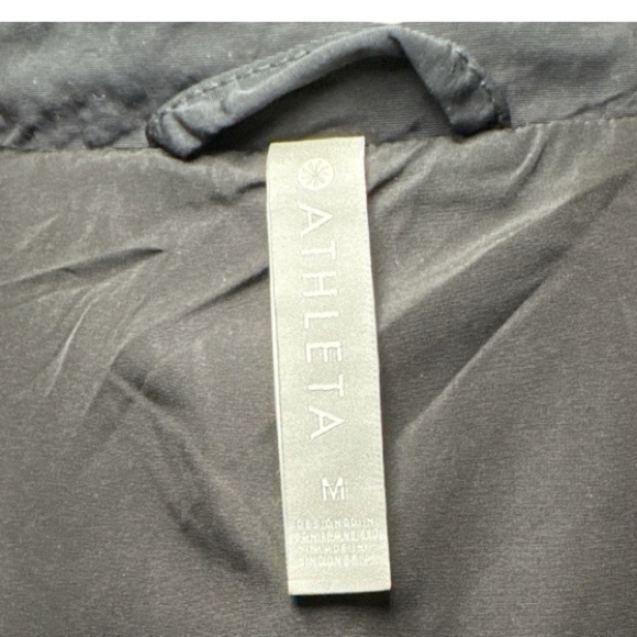 ATHLETA Acadia Cropped Utility Sz M Women's Black Jacket - Picture 10 of 11